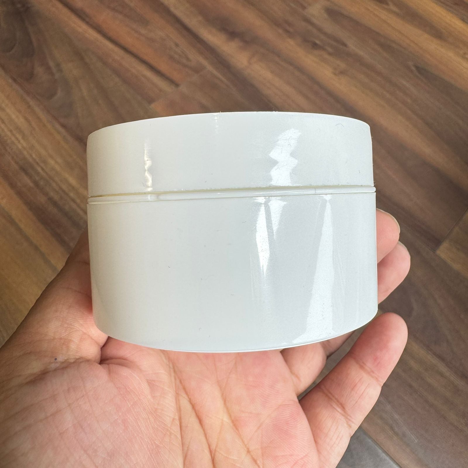 Cosmetic PP RIO Double Wall Cream Jar with Inner Lid - White ( 50gm)