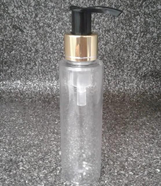 Cosmetic Sleek Pet Bottle with Lotion/ Dispenser Pump - Clear (100ml)
