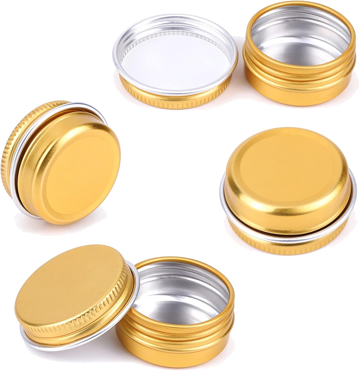 Premium Aluminium Tins - 10ml GOLD (Screw Cap)
