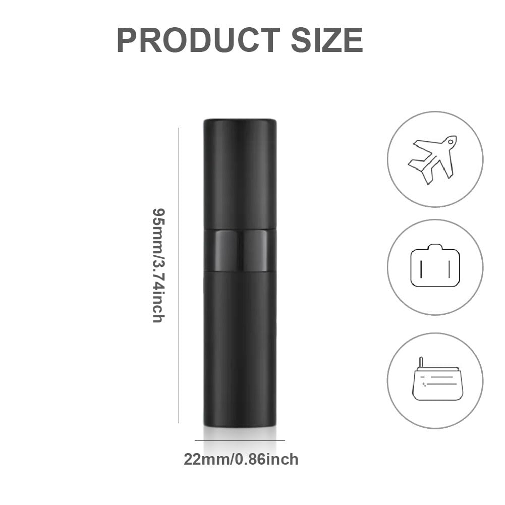 10ml Atomizer Perfume Spray Bottle – Black Twist Perfume Bottle