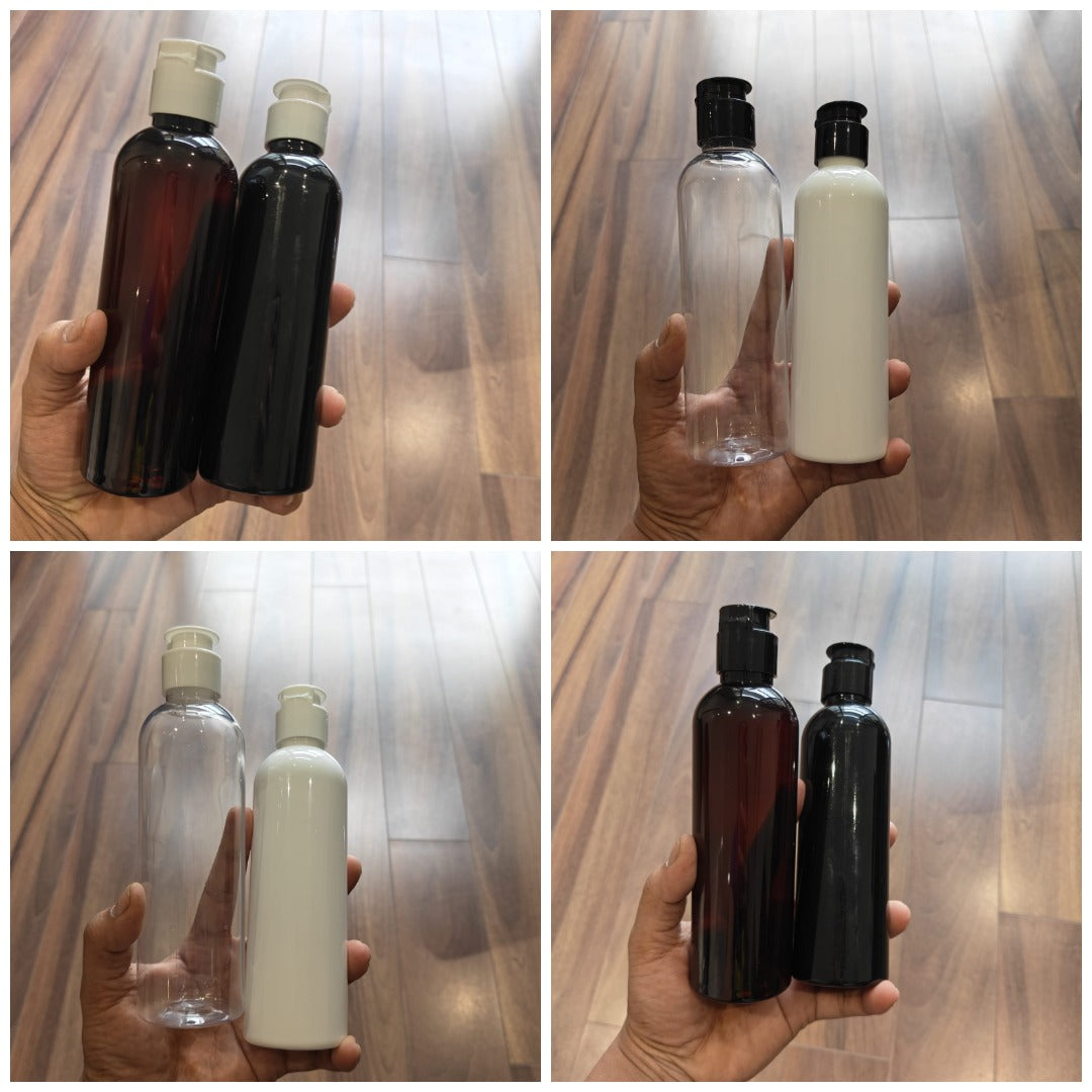 120ml Long Boston PET Bottle with Kettle Flip Top Cap