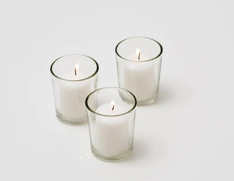 Candles Clear Glass Jar Votives - 70ml