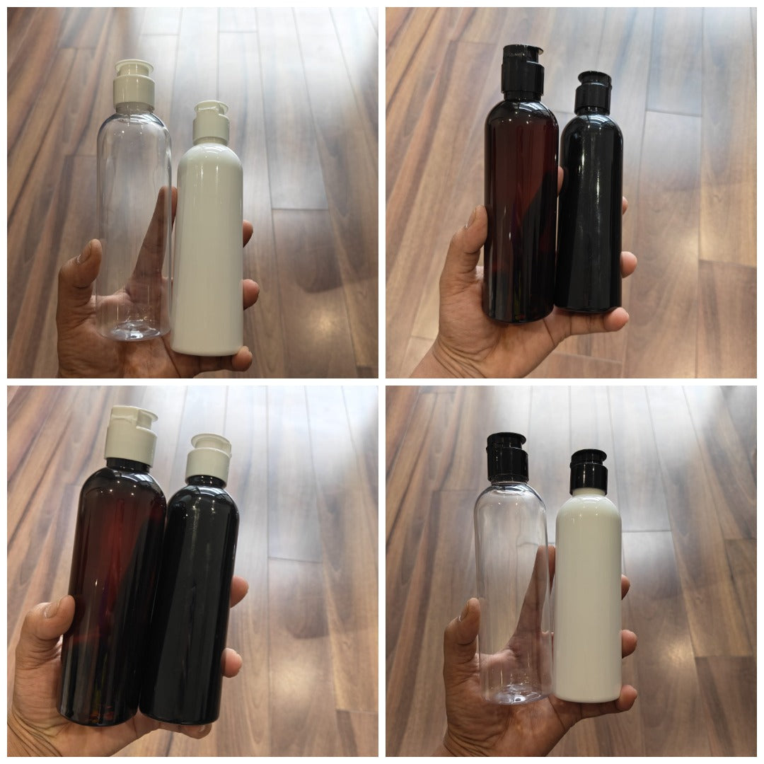 200ml Long Boston PET Bottle with Kettle Flip Top Cap
