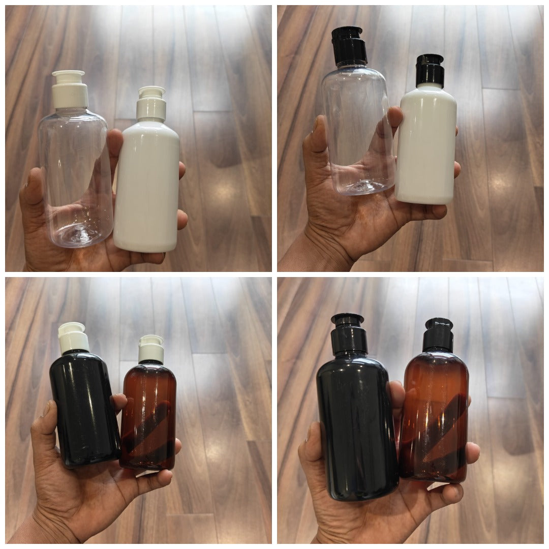 200ml Short Boston PET Bottle with Kettle Flip Top Cap