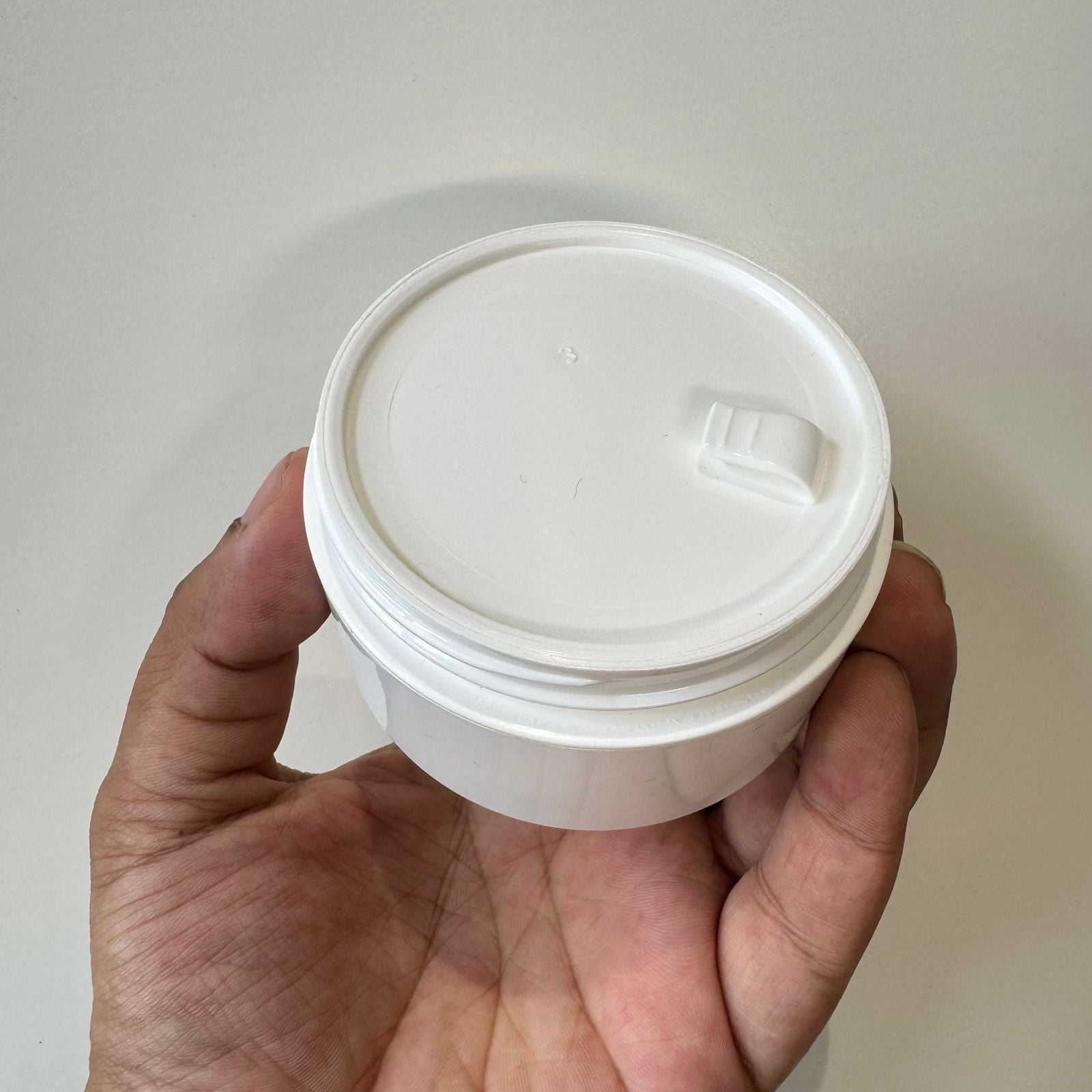 Cosmetic PP RIO Double Wall Cream Jar with Inner Lid - White ( 50gm)