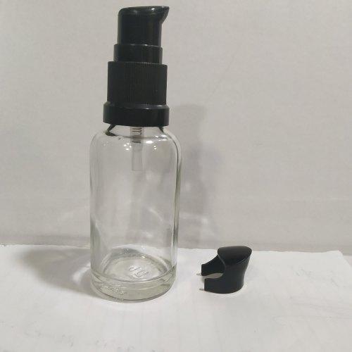 Clear Glass Bottle + Serum Pump (All Sizes)