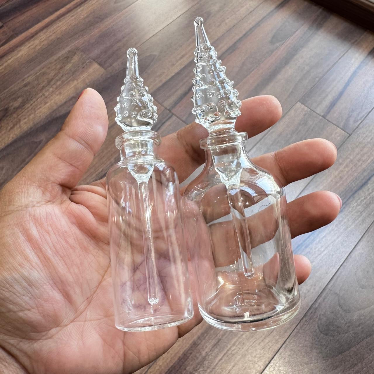 40ml / 50ml Premium Glass Attardani Bottle with Decorative Stopper