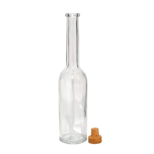 Long Neck Glass Bottle with Wooden Cork- 100ml