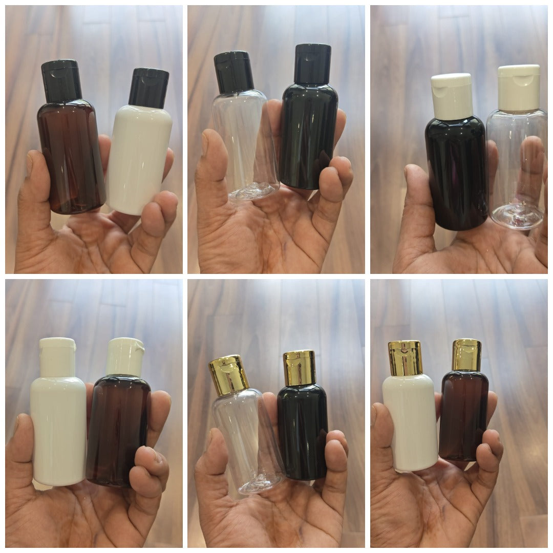 60ml Short Boston PET Flip Top Cap Bottle