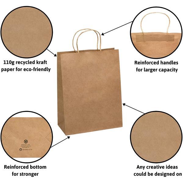 Brown Paper Bags (All Sizes) With Handle