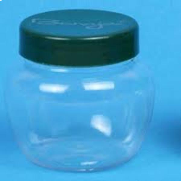Cosmetic Apple Pet Jar with Pet Lid - Black (100gm)