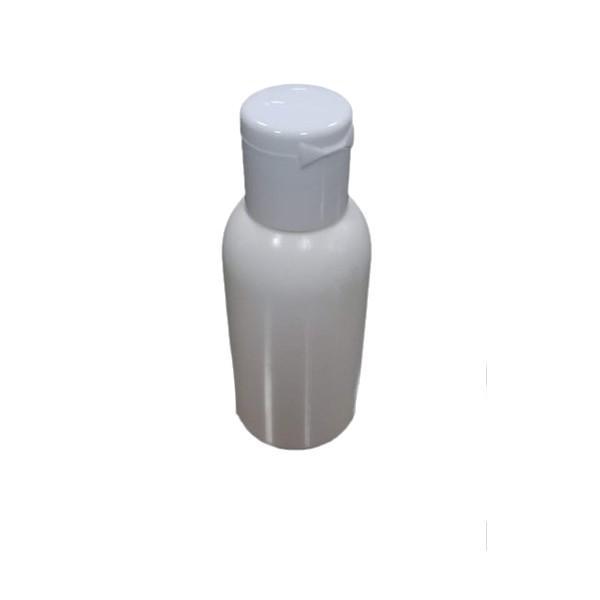 Cosmetic Boston Round Pet Bottle with Flip Top Cap - White (30ml)