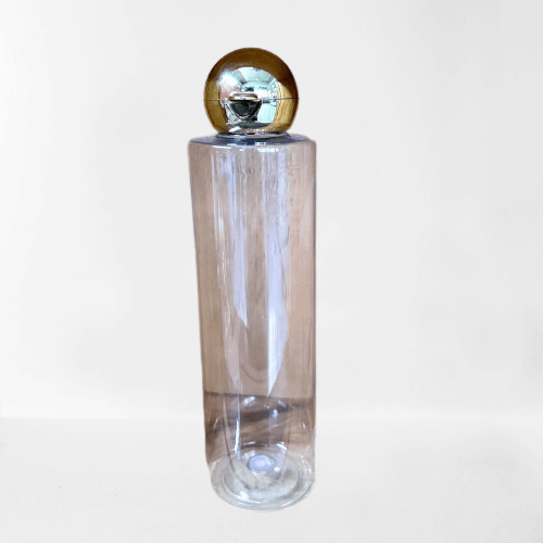 Cosmetic Sleek Slant Shoulder Pet Bottle with Dome Cap - Clear (250ml)