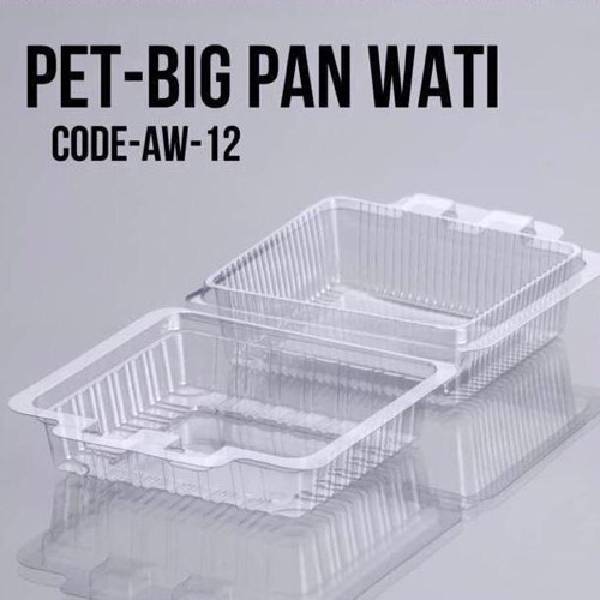 Disposable Pet Pan Wati (Container) - Large (Rectangle) Transparent