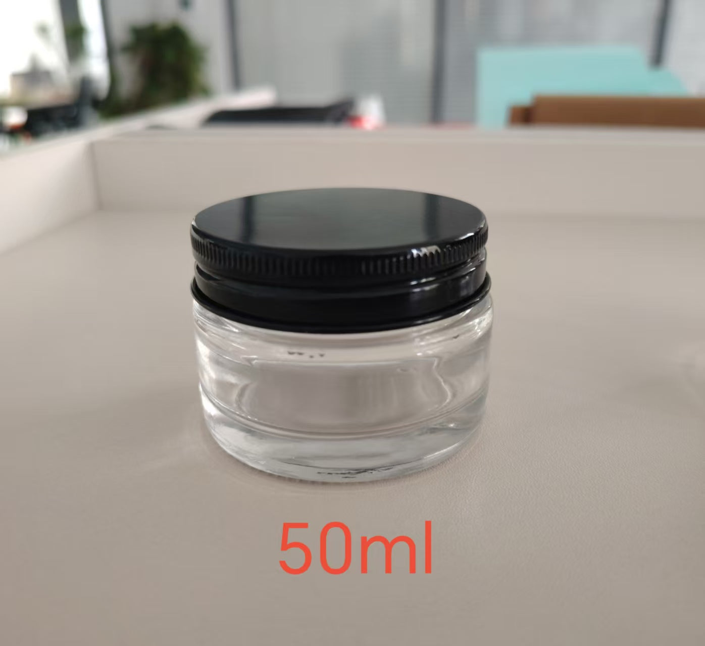 Clear Glass Jar With Metal Lid (30/50/100gms)