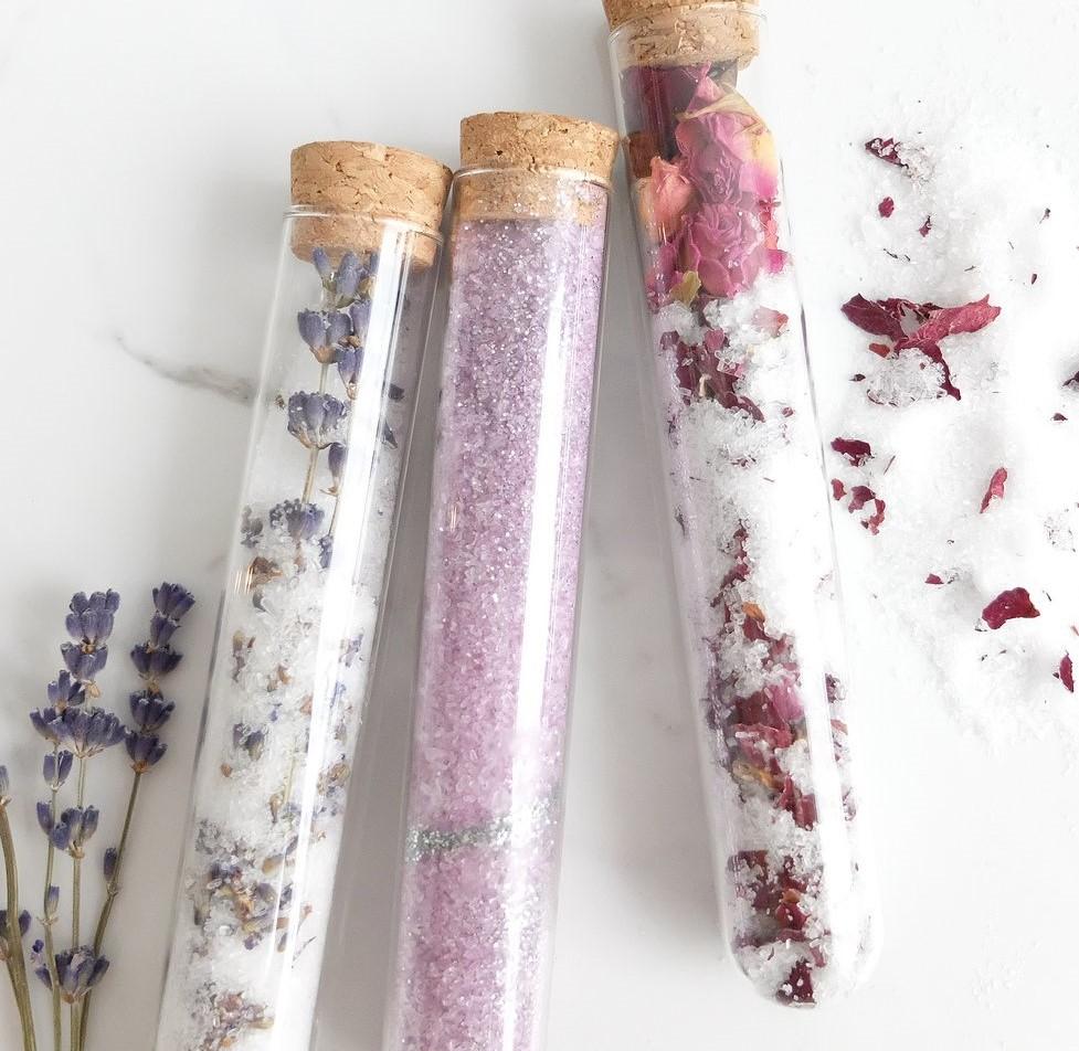 Round Glass Test Tube with Wooden Cork (All Sizes)