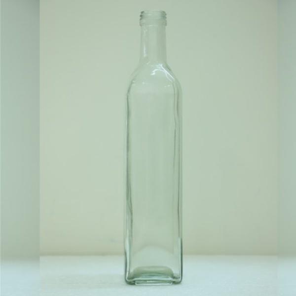 Olive Oil Glass Marasca Bottle - Slightly Green Texture (1000ml)