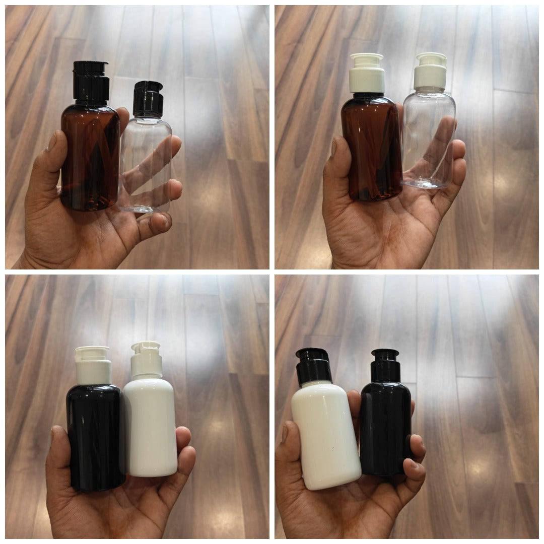 100ml Short Boston + Kettle Cap Flip Top Cap Bottle