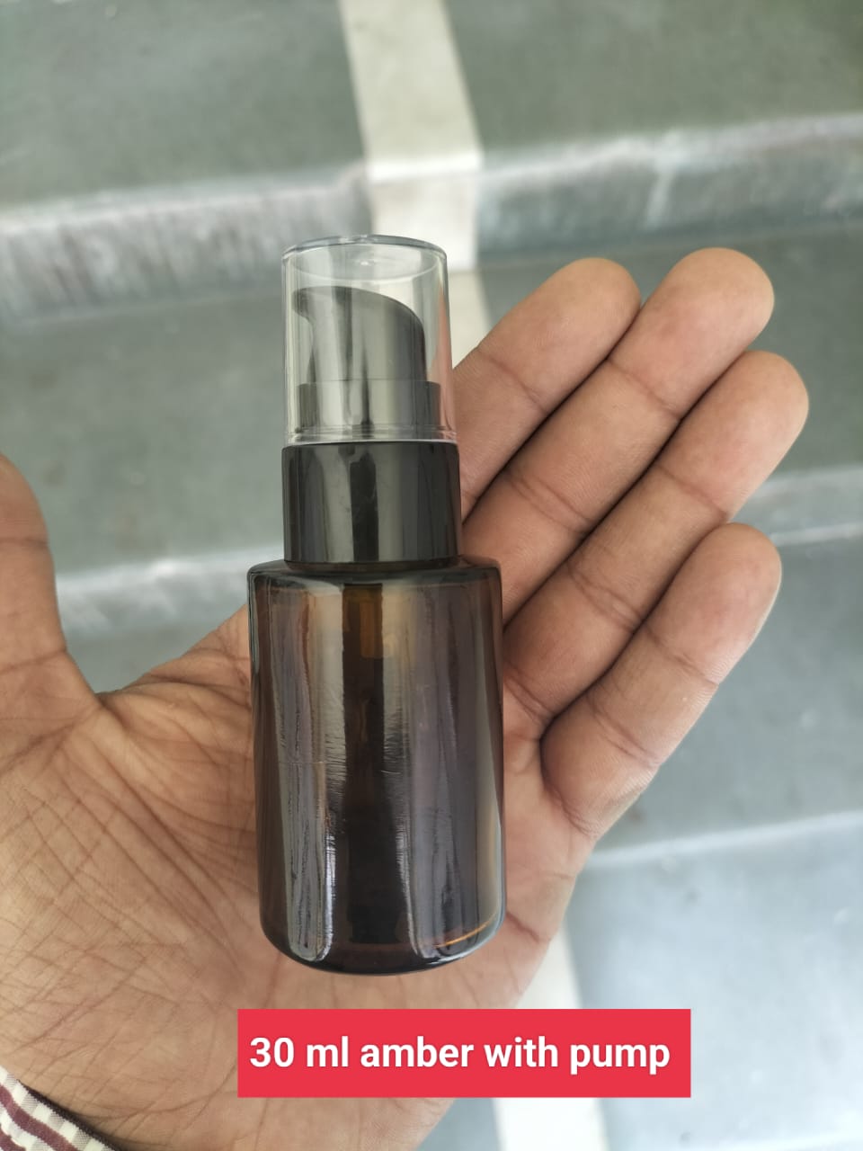 Flat Shoulder Bottle with Spout Serum Pump (30ml,50ml,100ml)