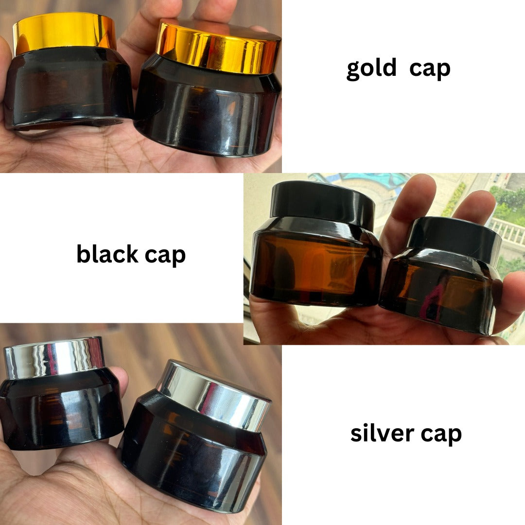 Slant Shoulder Glass Jar With Inner Lid