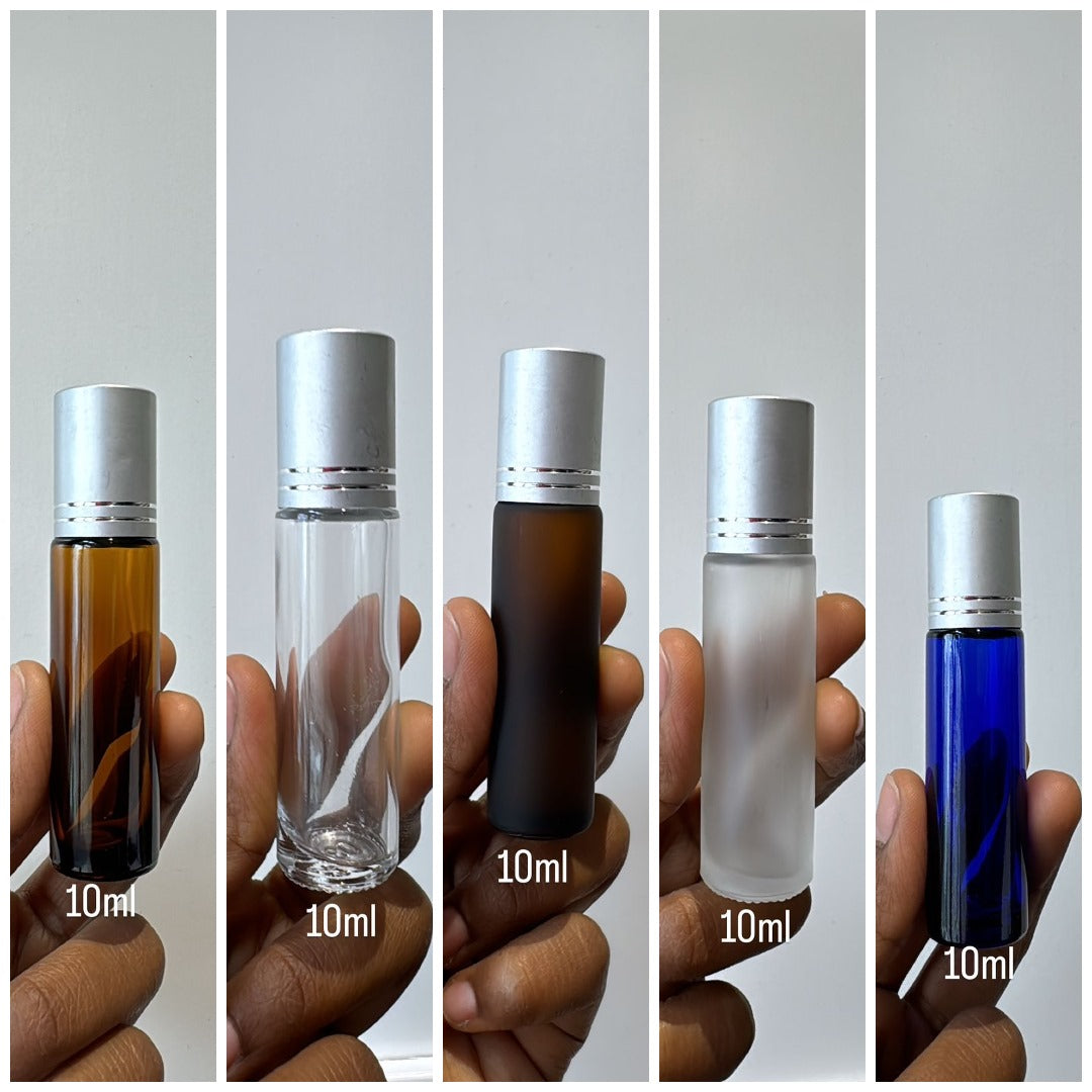 10ml Glass Roll On (Gold/Silver Cap)