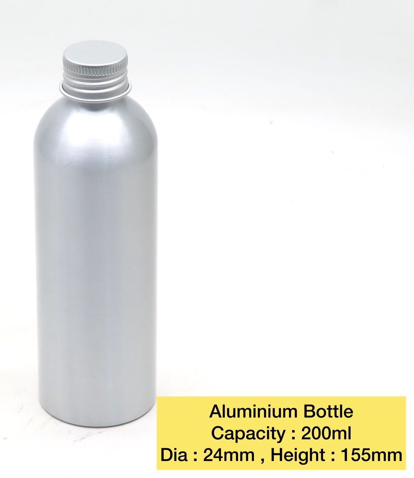 100/200ml Aluminium Bottle + Screw Cap