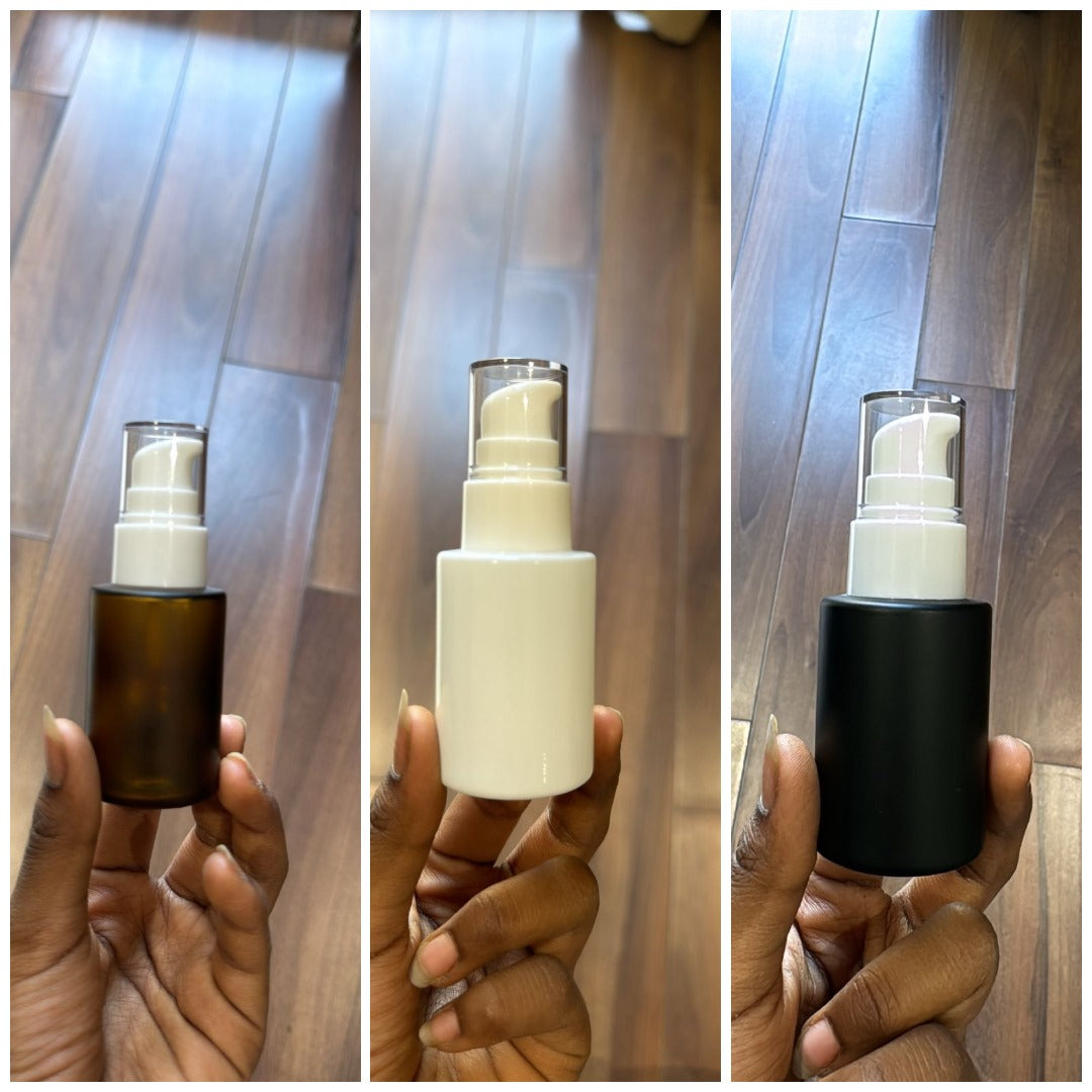 Glass Serum Pump Bottle | Ideal for Serums & Facial Oils | 30ml