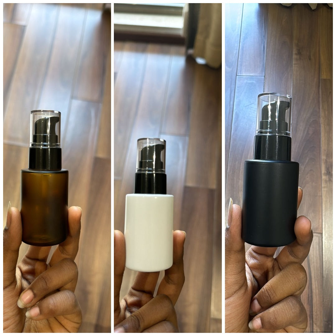 Glass Serum Pump Bottle - 30ml