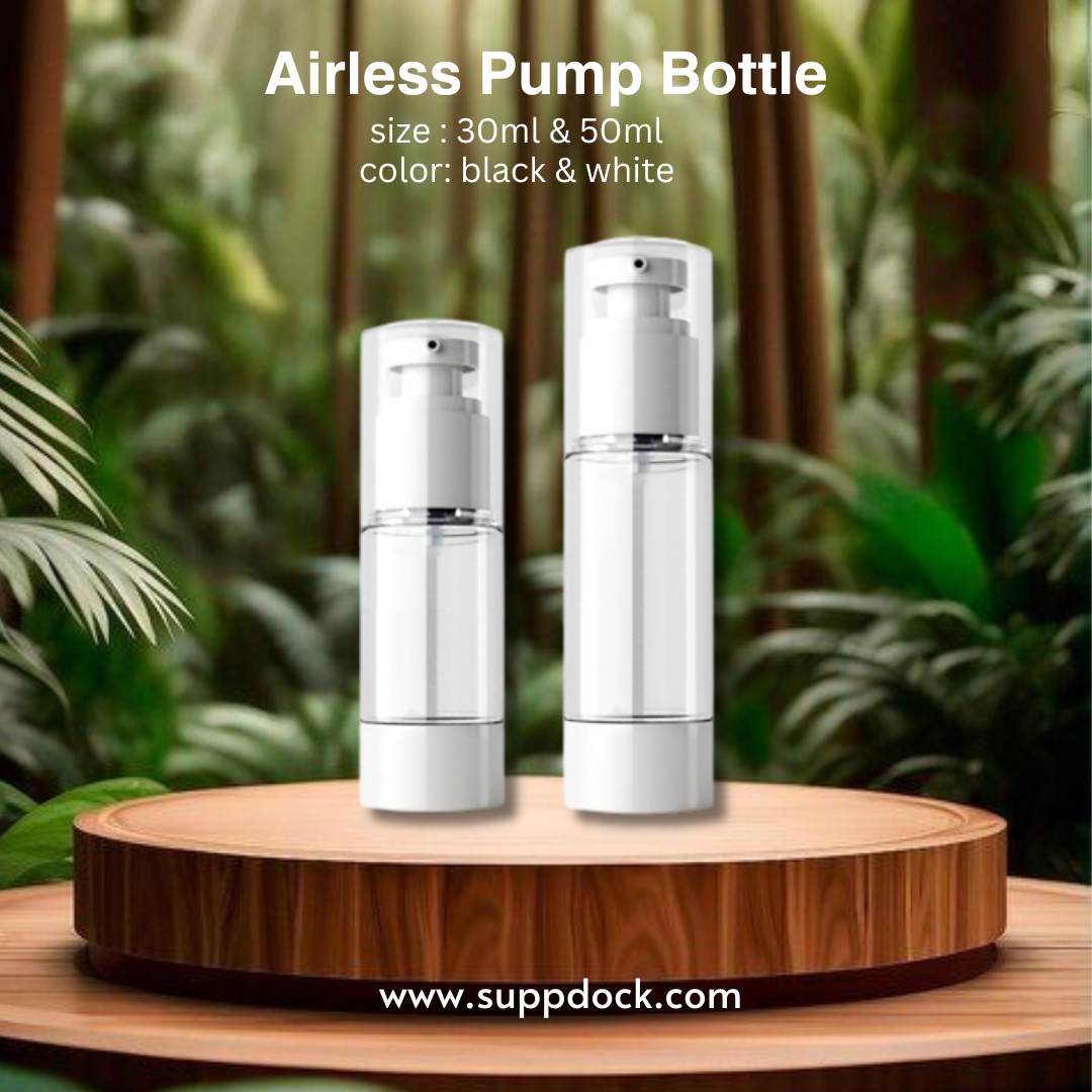 Airless Pump Bottles - (15ml, 30ml, 50ml, 100ml)