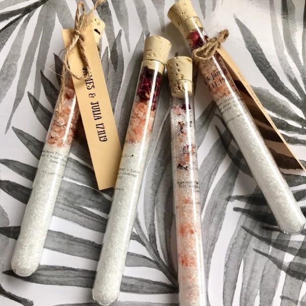 TEST TUBE & GLASS JAR WITH WOODEN CORK