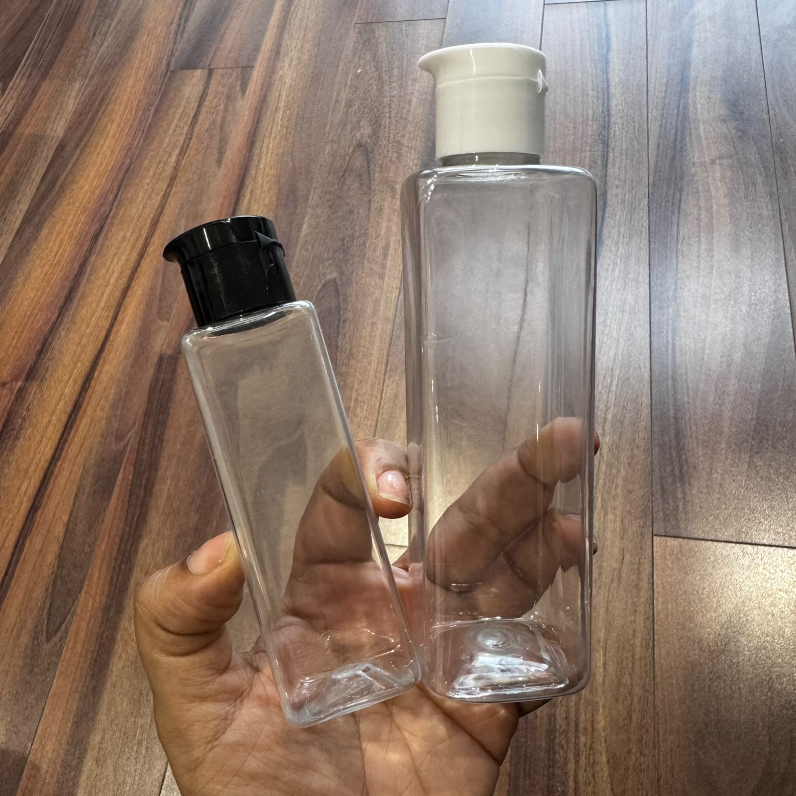 200ml CZS Square PET Bottle with Beak Flip Top Cap