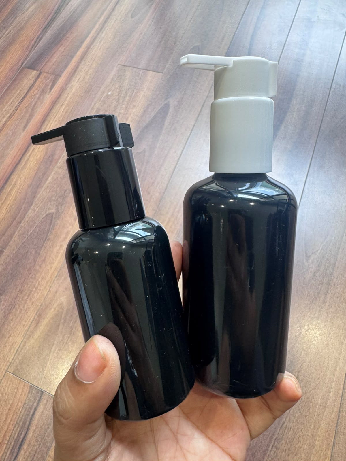 200ml Short Boston PET Bottle with Beak Dispenser Pump