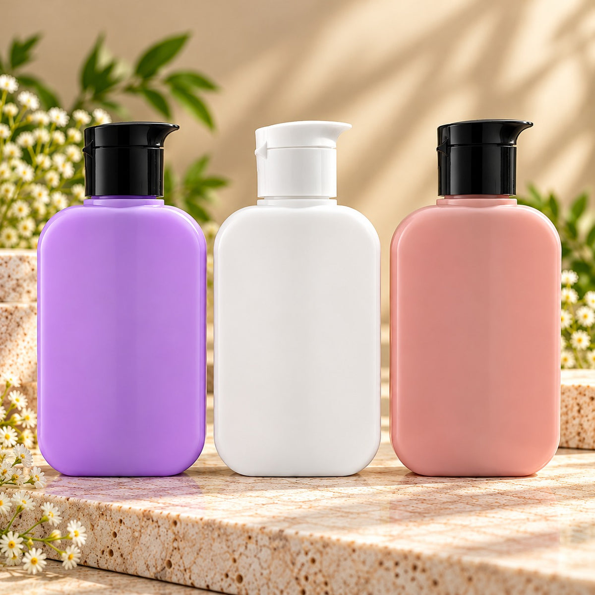 125ml BEAK HDPE Flip Top Cap Bottle | Cosmetic Packaging