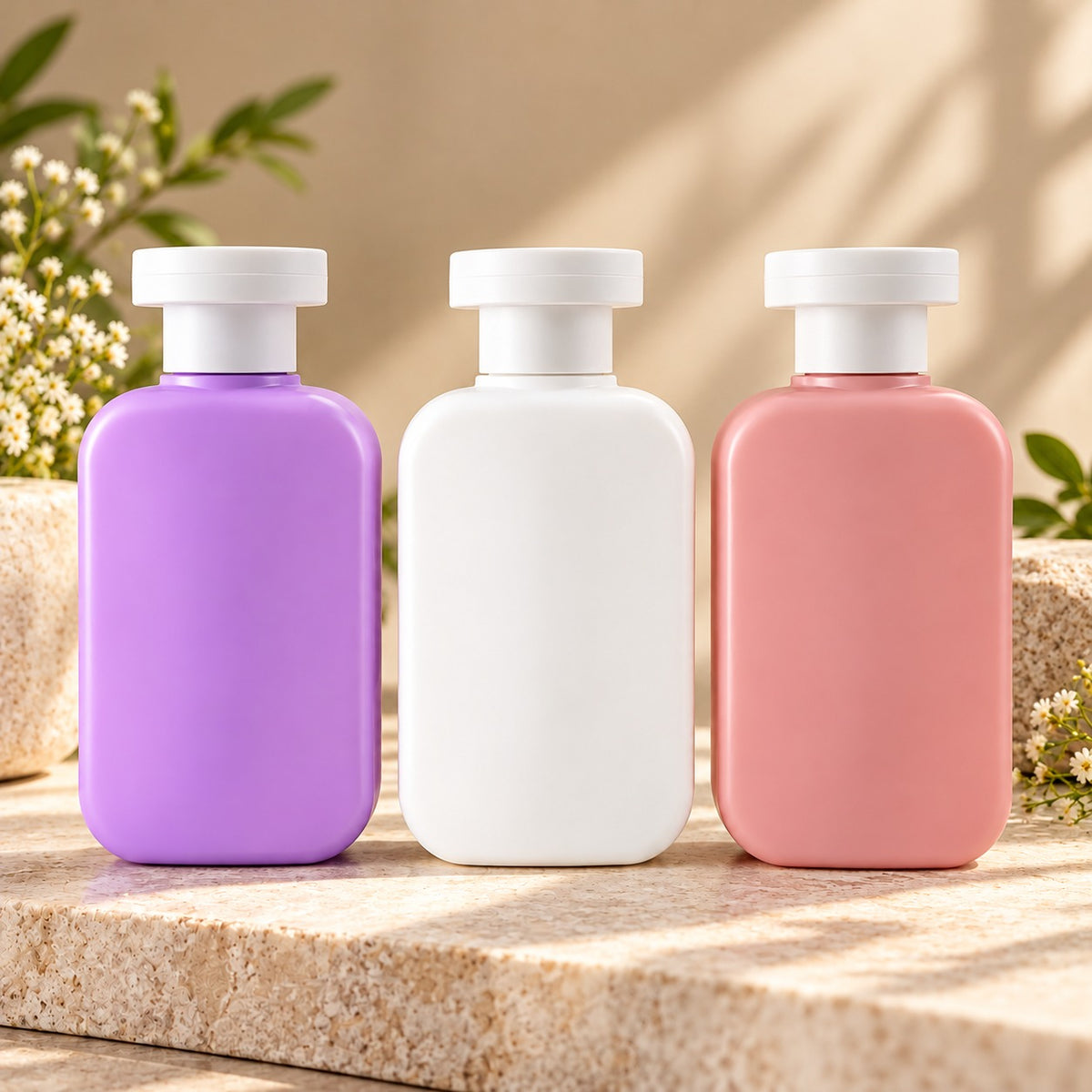 125ml VOLZA HDPE Flip Top Cap Bottle | Cosmetic Packaging