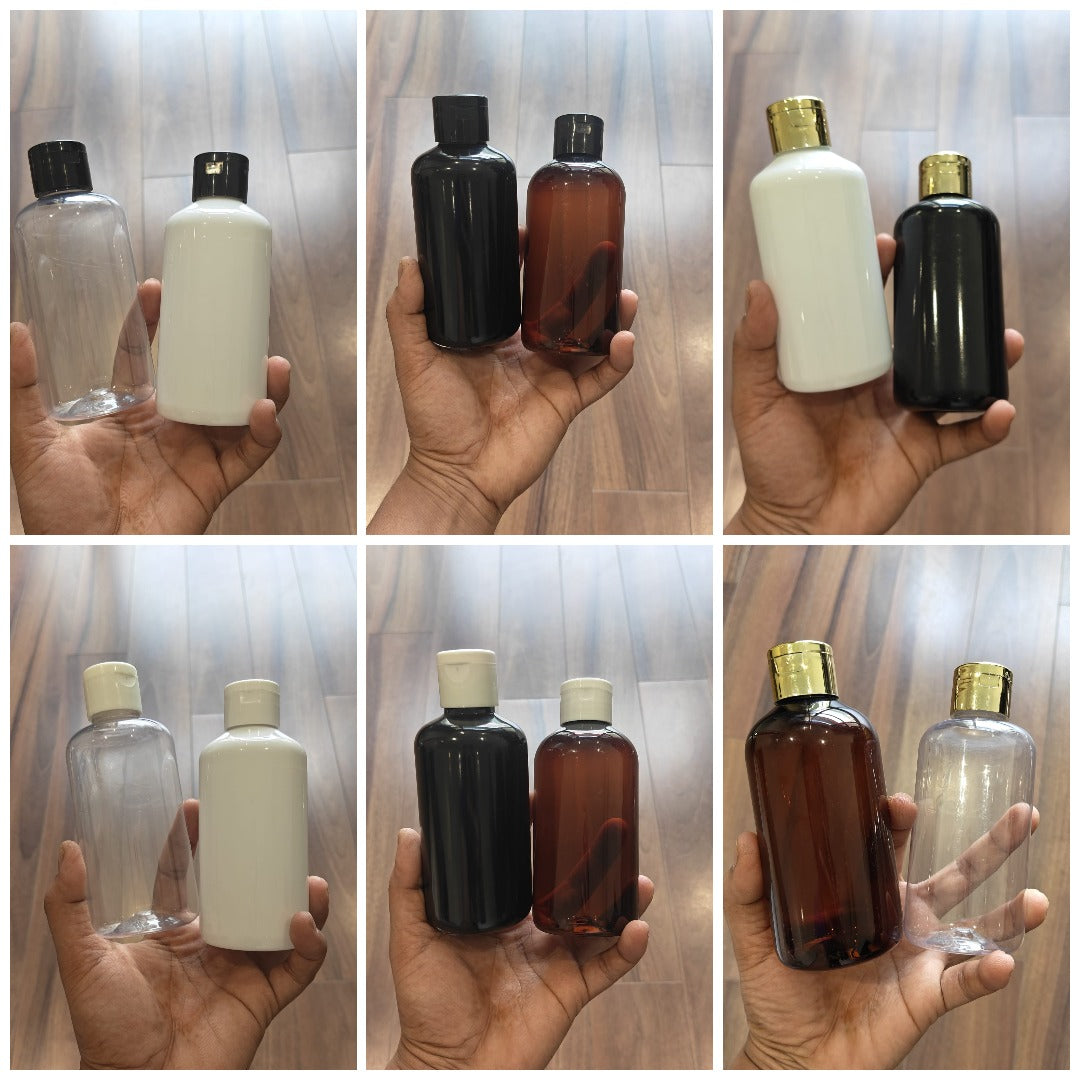 200ml Short Boston PET Flip Top Cap Bottle
