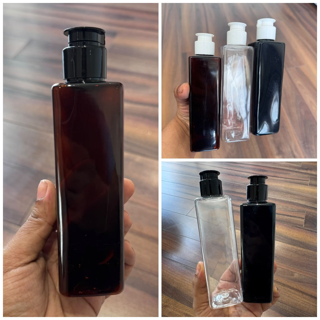 200ml Square PET Bottle with Kettle Flip Top Cap