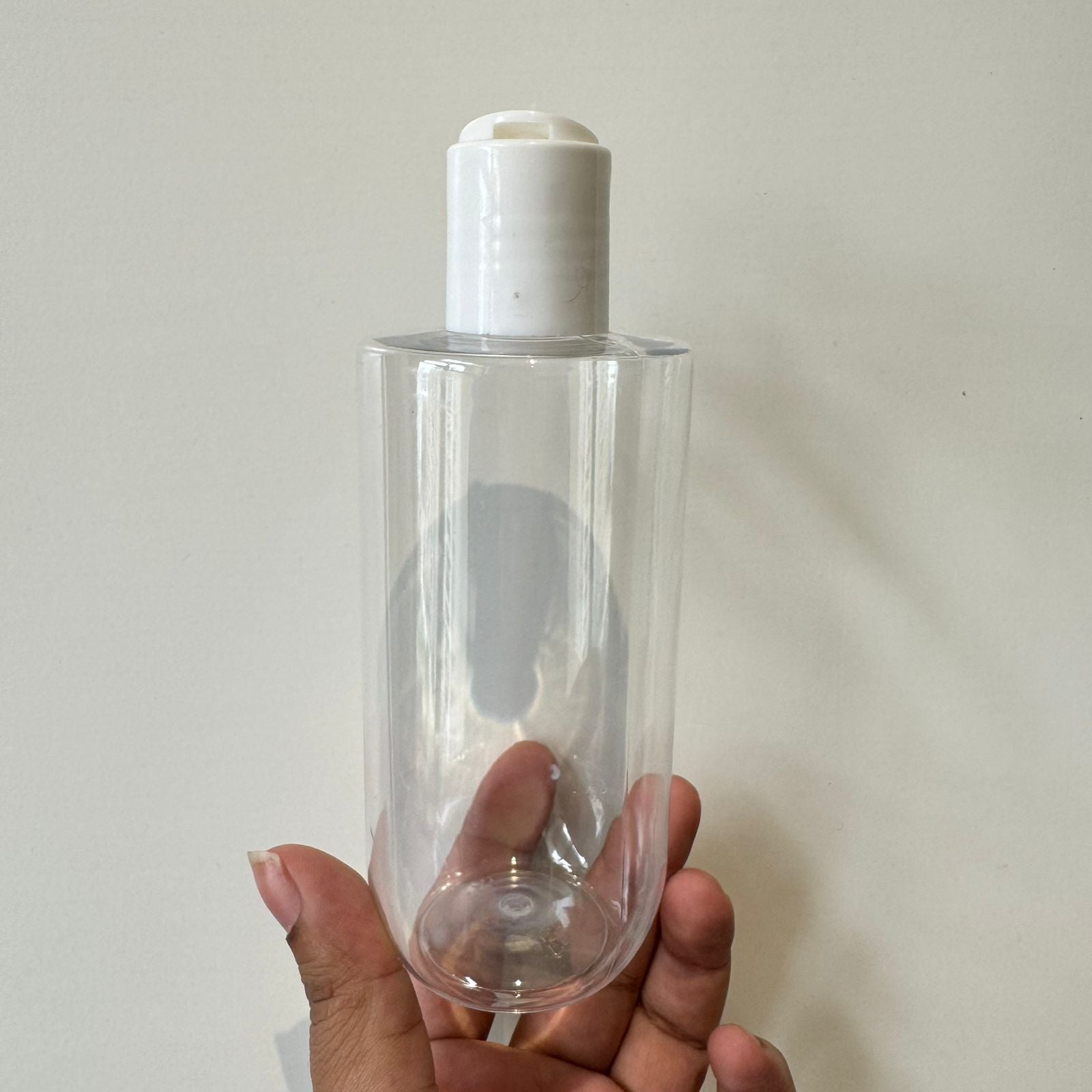 Cosmetic Pet Bottle + Disc Cap - White, Black (250ml)