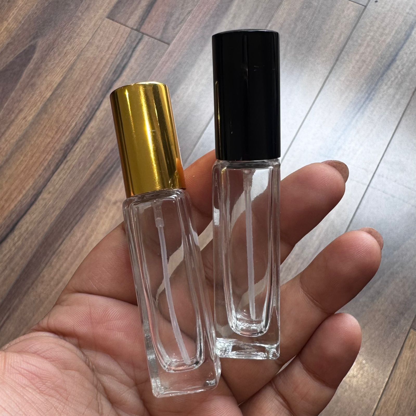 8ml & 10ml Premium Glass Spray Bottles (Square)