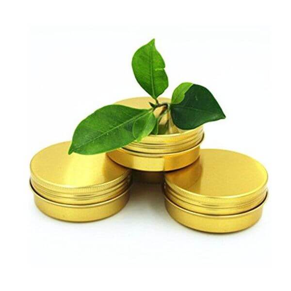 Aluminium Tins - 100ml (Screw Cap) GOLD