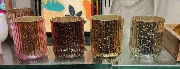 Candles Mercury Glass Jar - Metallic Finish (150ml)