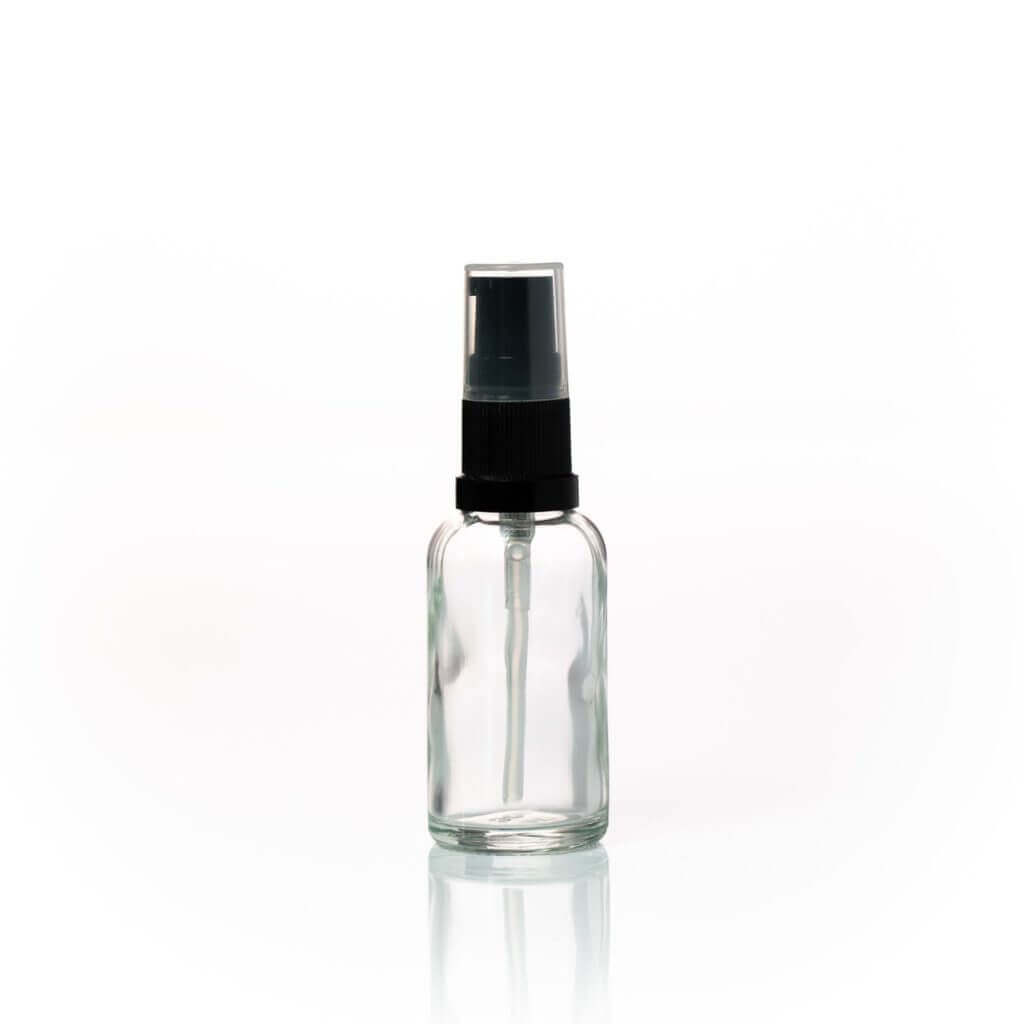 Clear Glass Bottle + Serum Pump (All Sizes)