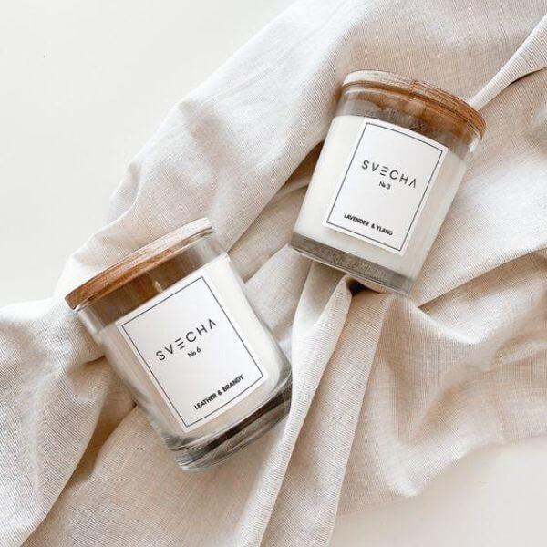 Clear Round Glass Jar with Wooden Lid- 150ml