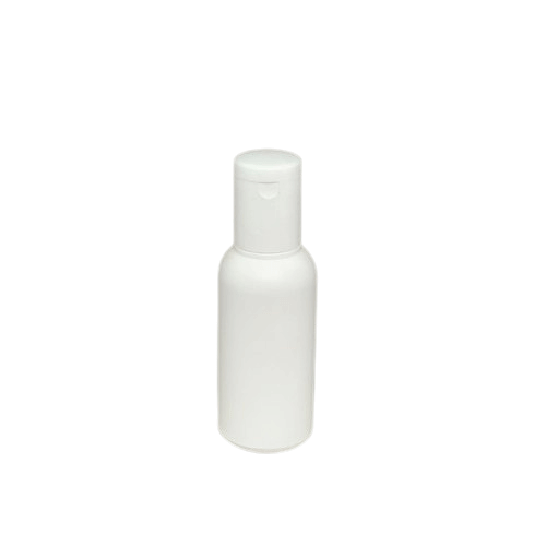 Cosmetic Boston Round Pet Bottle with Flip Top Cap - White (30ml)