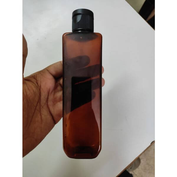 Cosmetic Cetra Pet Bottle with Flip Top Cap - Amber (200ml)