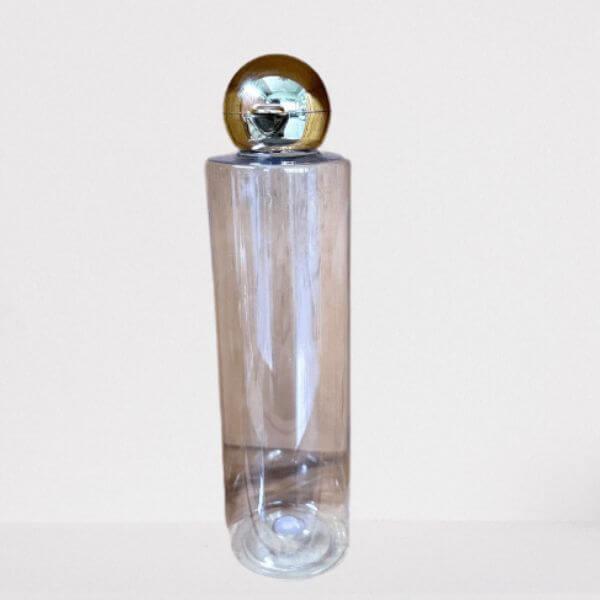 Cosmetic Sleek Slant Shoulder Pet Bottle with Dome Cap - Clear (200ml)