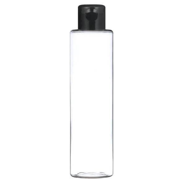 Cosmetic Sleek Slant Shoulder Pet Bottle with Flip Top Cap - Clear (100ml)