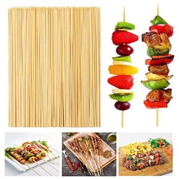 Disposable Cutlery Satay Sticks Skewers- 8" (inch) Brown