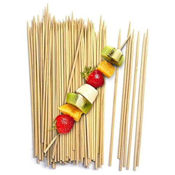 Disposable Cutlery Satay Sticks Skewers- 8" (inch) Brown