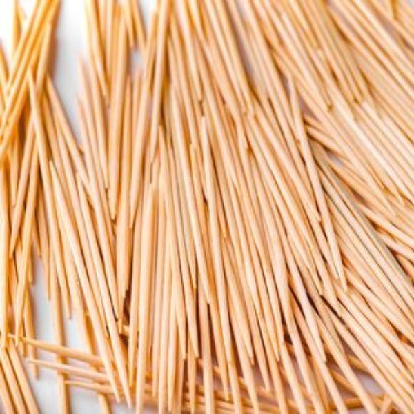 Disposable Cutlery Wooden Toothpick With Dispenser Box - Brown