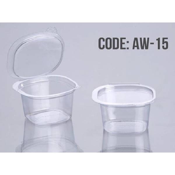 Disposable Pet Chutney Wati (Container) - Large (Rectangle) Transparent